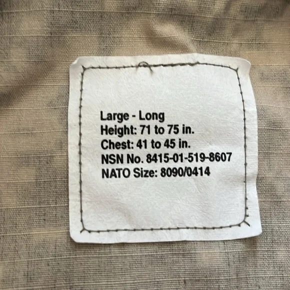 Army Combat Camouflage Men’s Uniform Jacket Size L and Pants Size M/L - Picture 6 of 14
